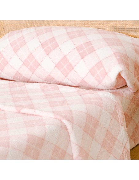 Juego de sábanas coralina Cuadro Guima rosa