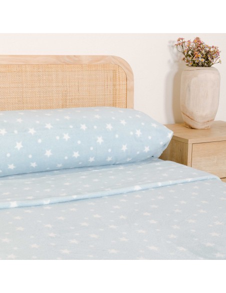 Juego de sábanas coralina Cosmo celeste