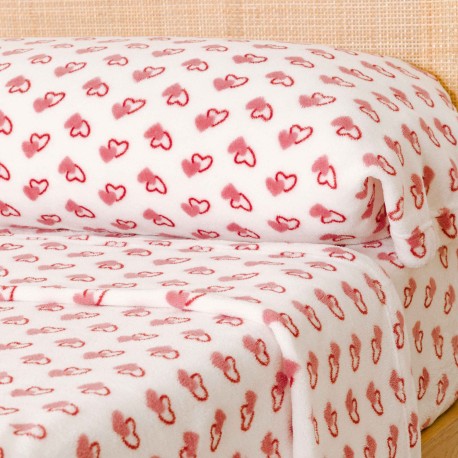 Juego de sábanas coralina Estelle rosa