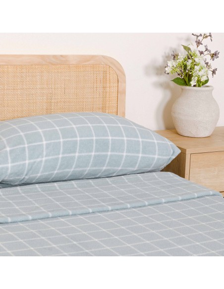 Juego de sábanas coralina Cuadro Andino verde azulado