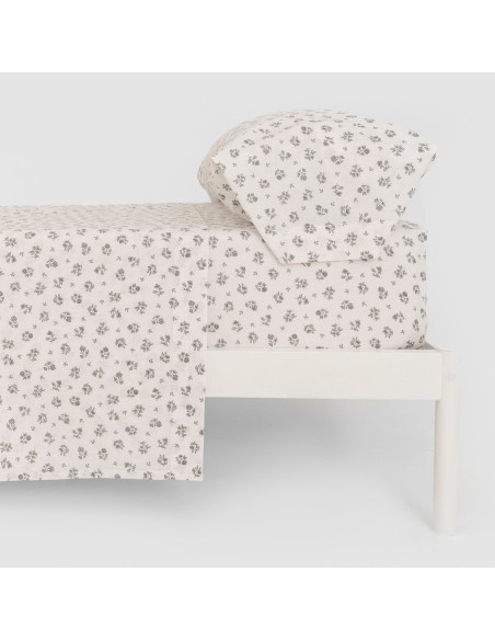 Juego de sábanas algodón Juno verde seco