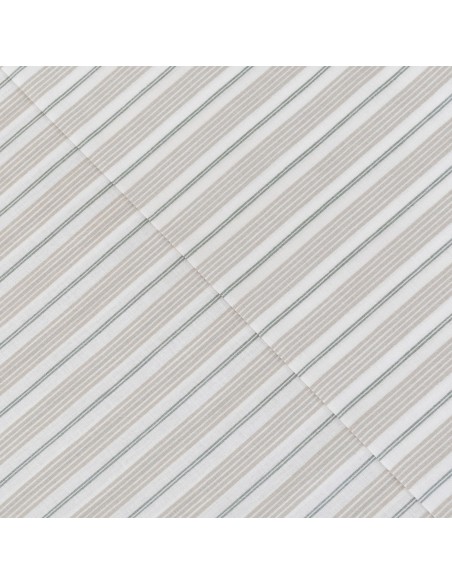 Juego de sábanas algodón Raya Rita verde seco