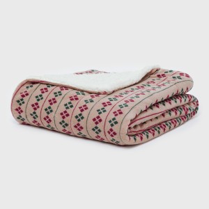 Manta sherpa Casimira burdeos