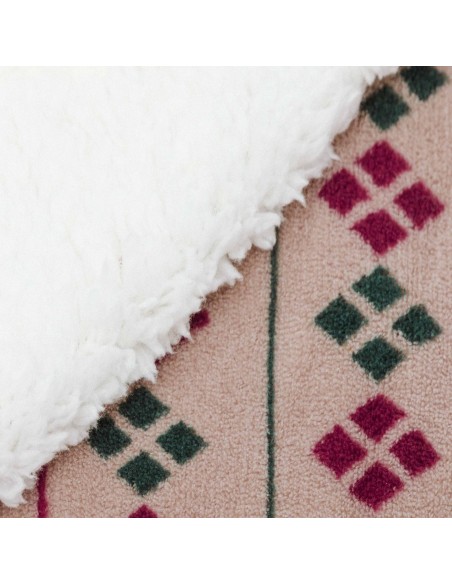 Manta sherpa Casimira burdeos