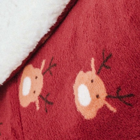 Manta sherpa Tatin burdeos