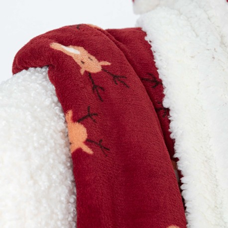 Manta sherpa Tatin burdeos