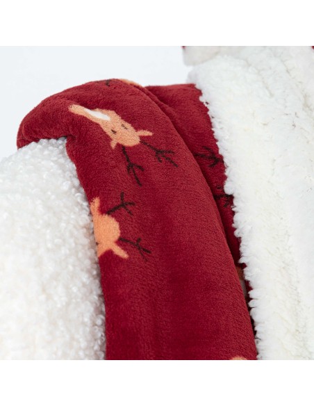 Manta sherpa Tatin burdeos