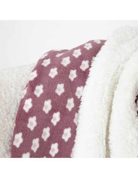 Manta sherpa Berta berenjena