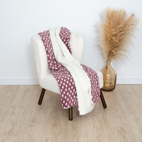 Manta sherpa Berta berenjena