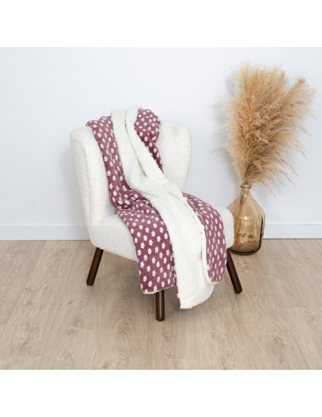 Manta sherpa Berta berenjena