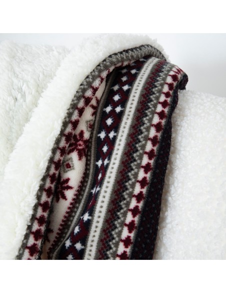 Manta sherpa Gaspar azul marino