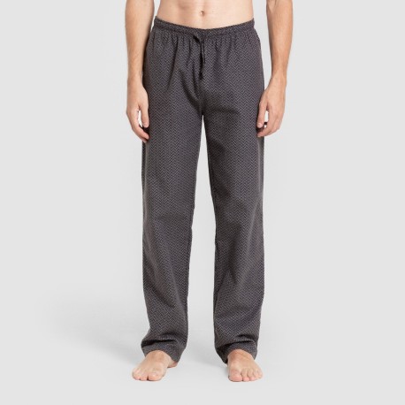 Pijama hombre franela Polo gris