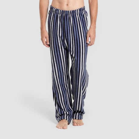 Pijama coral hombre Raya Vinicius azul marino