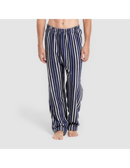 Pijama coral hombre Raya Vinicius azul marino Pijama coral hombre Raya Vinicius azul marino