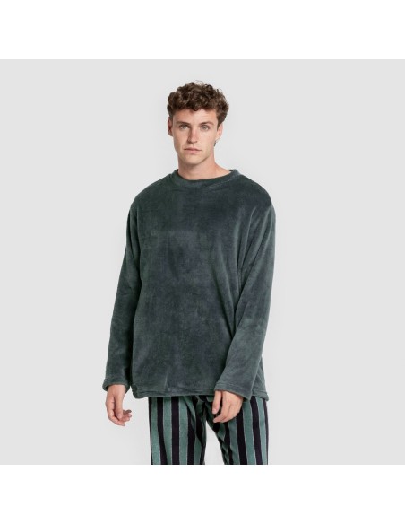 Pijama coral hombre Raya Lamas verde