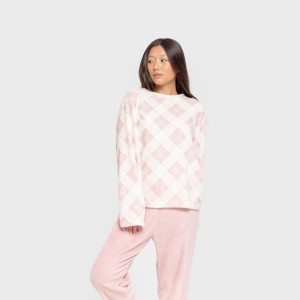 Pijama coral Cuadro Guima rosa 2