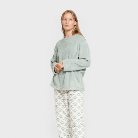 Pijama coral Etea verde tiffany