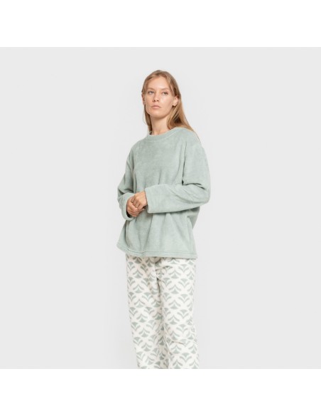Pijama coral Etea verde tiffany