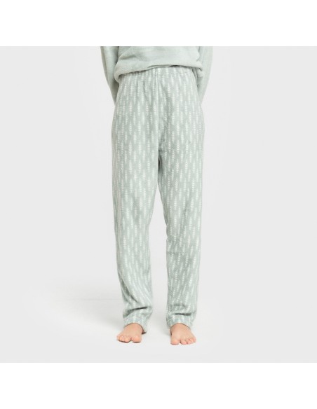 Pijama coral Espiga verde tiffany