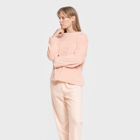 Pijama coral Raya Paloma melocotón