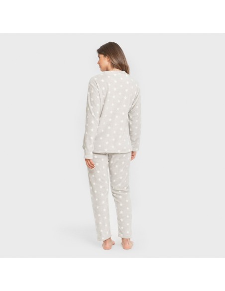 Pijama coral Vitalidad gris perla
