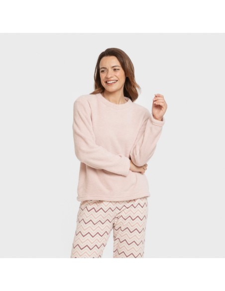 Pijama coral Kit rosa bebe