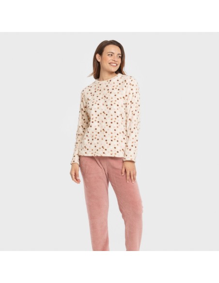 Pijama coral Janice malva