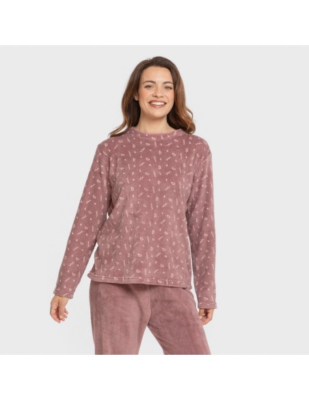 Pijama coral Mimi berenjena