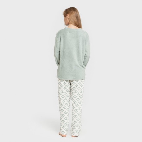 Pijama coral Etea verde tiffany