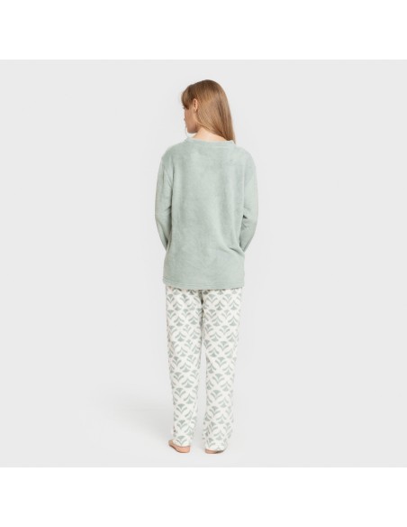 Pijama coral Etea verde tiffany