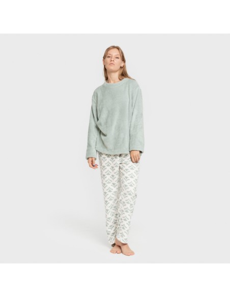 Pijama coral Etea verde tiffany