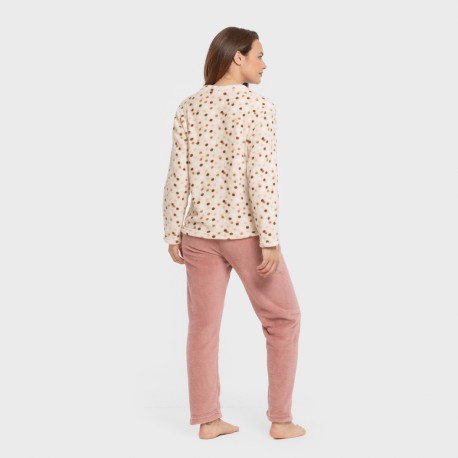 Pijama coral Janice malva