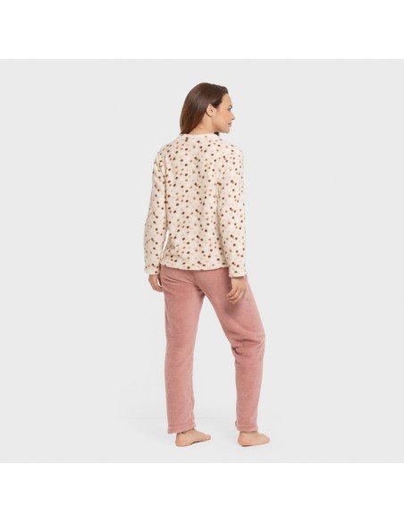 Pijama coral Janice malva