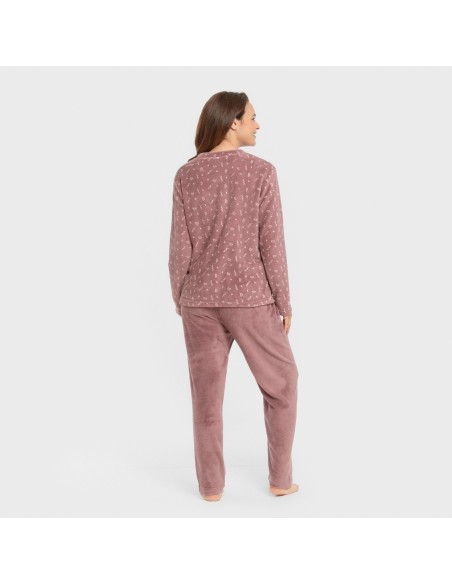 Pijama coral Mimi berenjena