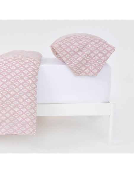 Funda nórdica algodón Zurich malva rosa