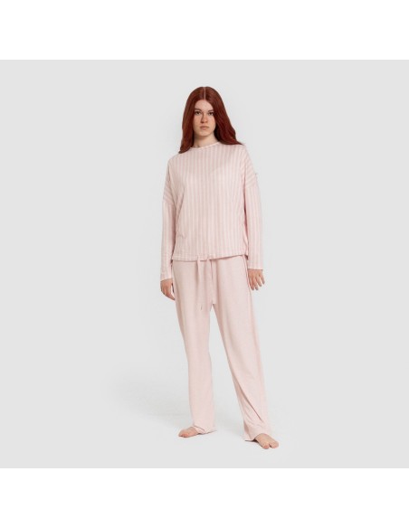 Pijama largo Secret mujer Raya Marsella rosa Pijama largo Secret mujer Raya Marsella rosa