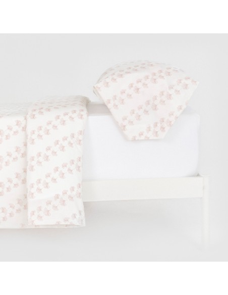 Funda nórdica algodón Pureza rosa keike Funda nórdica algodón Pureza rosa keike