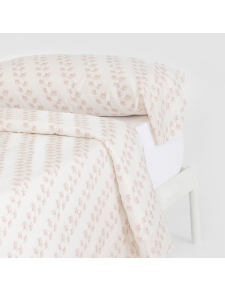Funda nórdica algodón Pureza rosa keike Funda nórdica algodón Pureza rosa keike