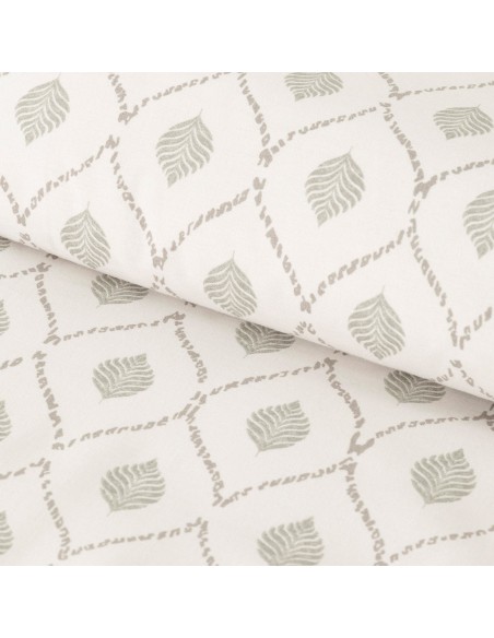 Funda nórdica algodón Charleston verde seco Funda nórdica algodón Charleston verde seco