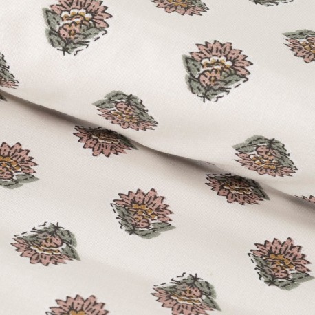 Funda nórdica algodón Elliane verde keike