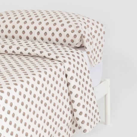 Funda nórdica algodón Elliane verde keike