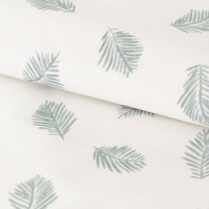 Funda nórdica algodón Jazmin verde tiffany 2
