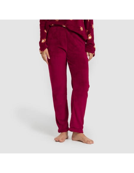 Pijama coral Tatin burdeos