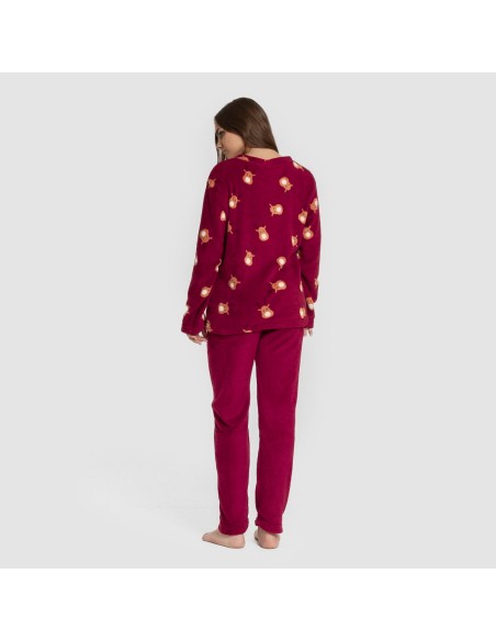 Pijama coral Tatin burdeos