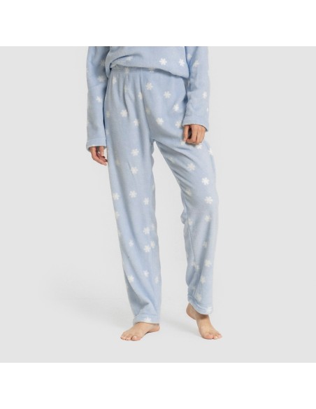 Pijama coral Snow celeste