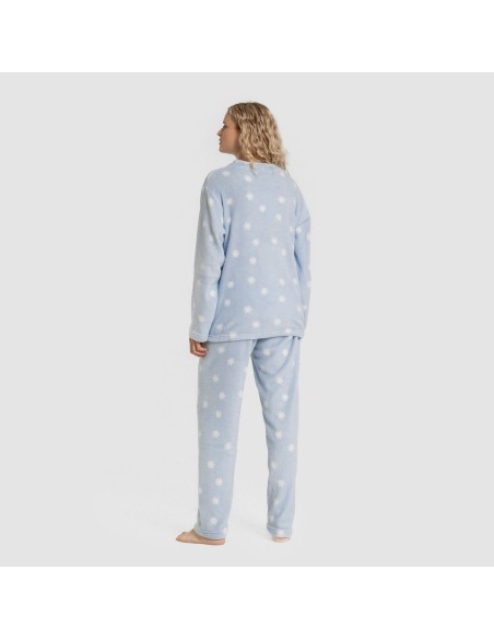 Pijama coral Snow celeste