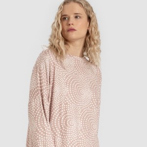 Pijama largo Secret mujer Katy malva rosa 2