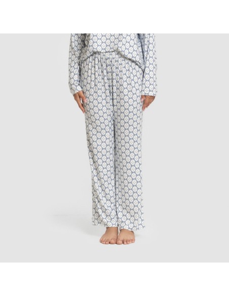 Pijama largo Secret mujer Fatuo indigo