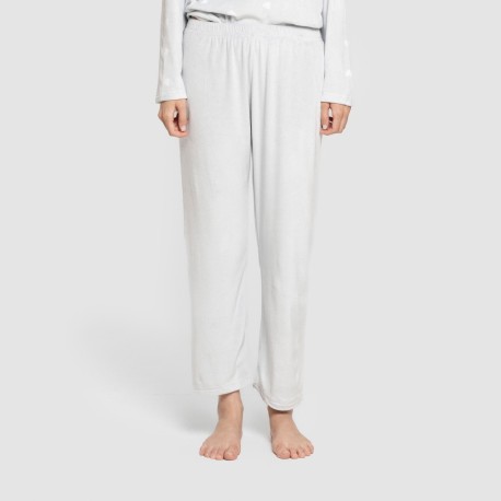 Pijama terciopelo super soft mujer Praga celeste