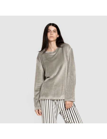 Pijama terciopelo super soft Raya Seasonal verde